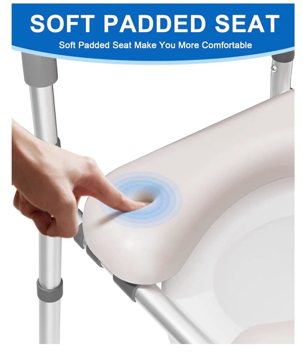 HOMLAND Toilet Seat Riser with Adjustable Arms - photo 5