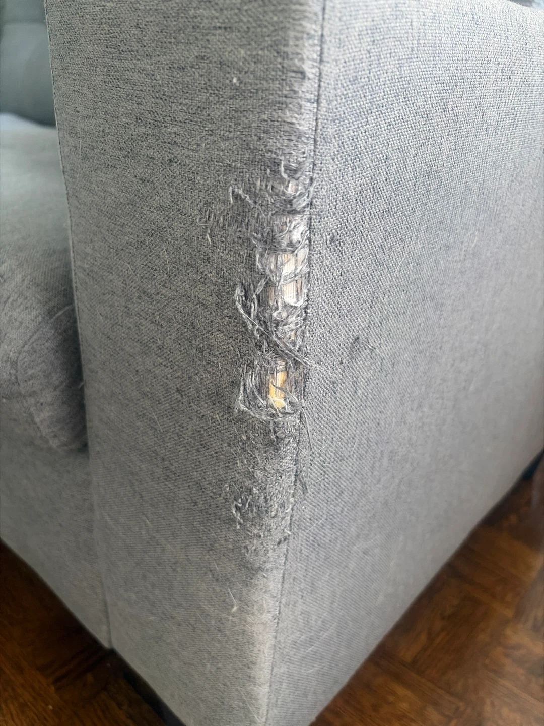 Grey fabric sofa - photo 2