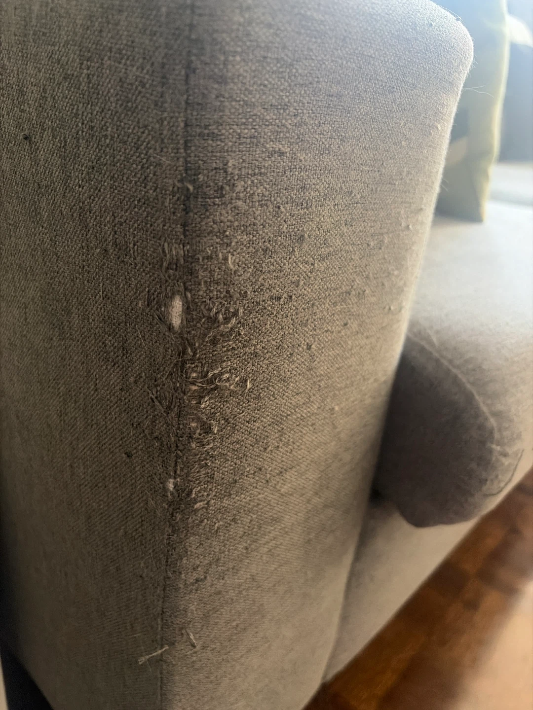 Grey fabric sofa - photo 3