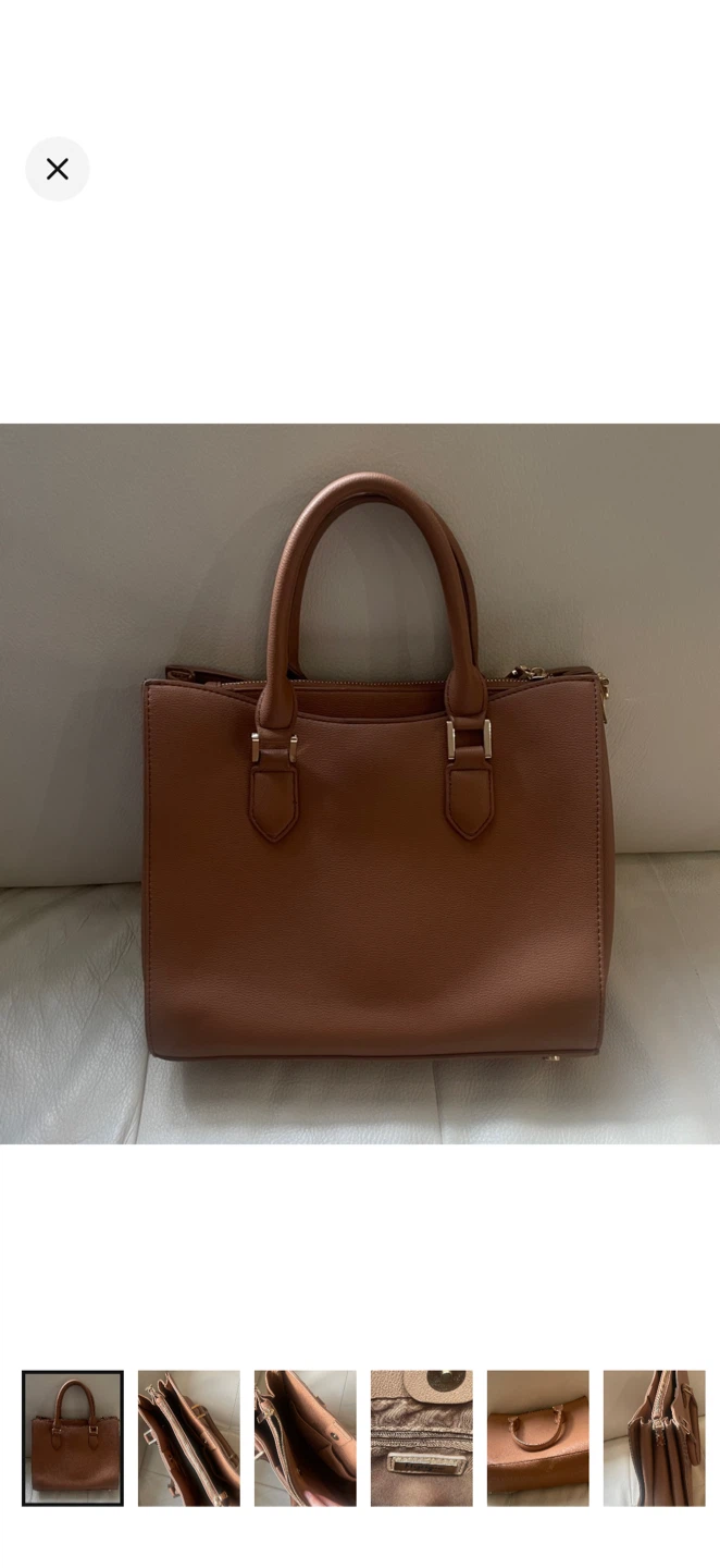 Miztique brown tote handbag