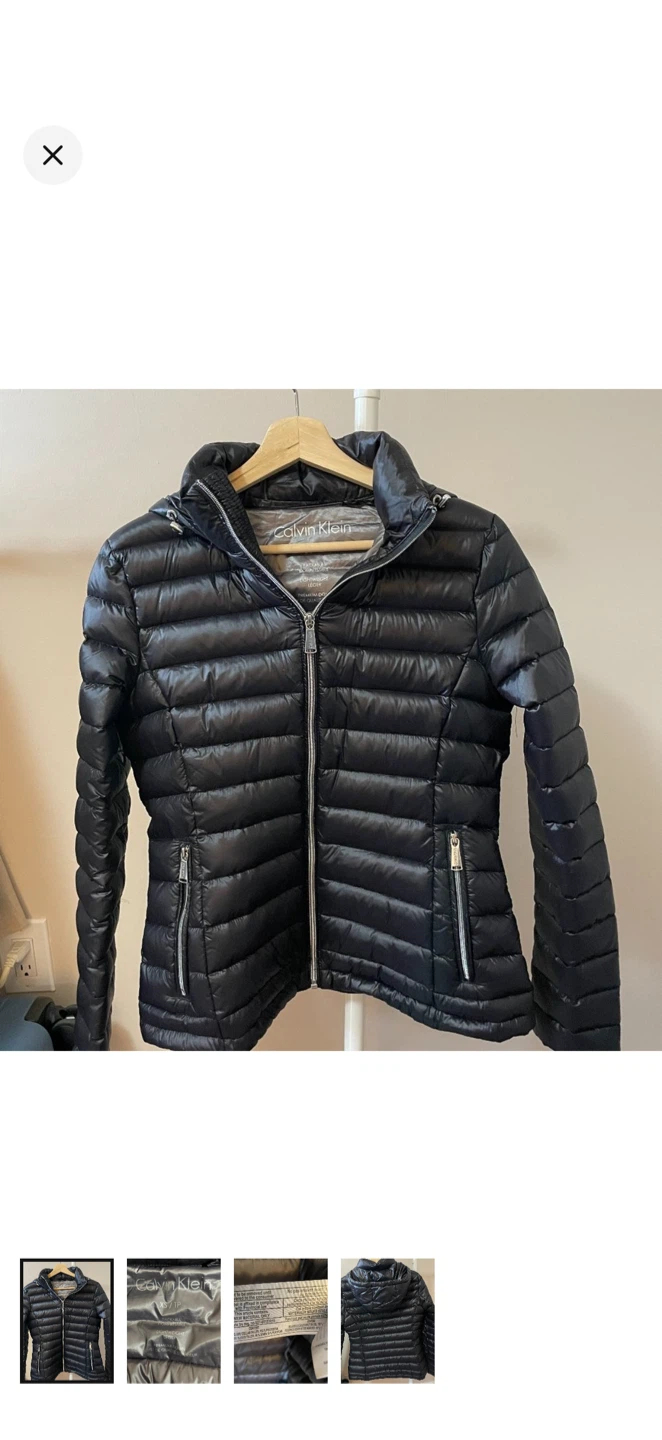 Calvin Klein Black Packable Down Jacket