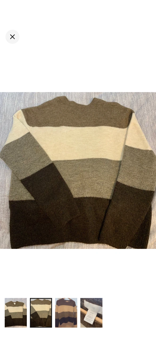 H&M Striped Knit Sweater XS - photo 2
