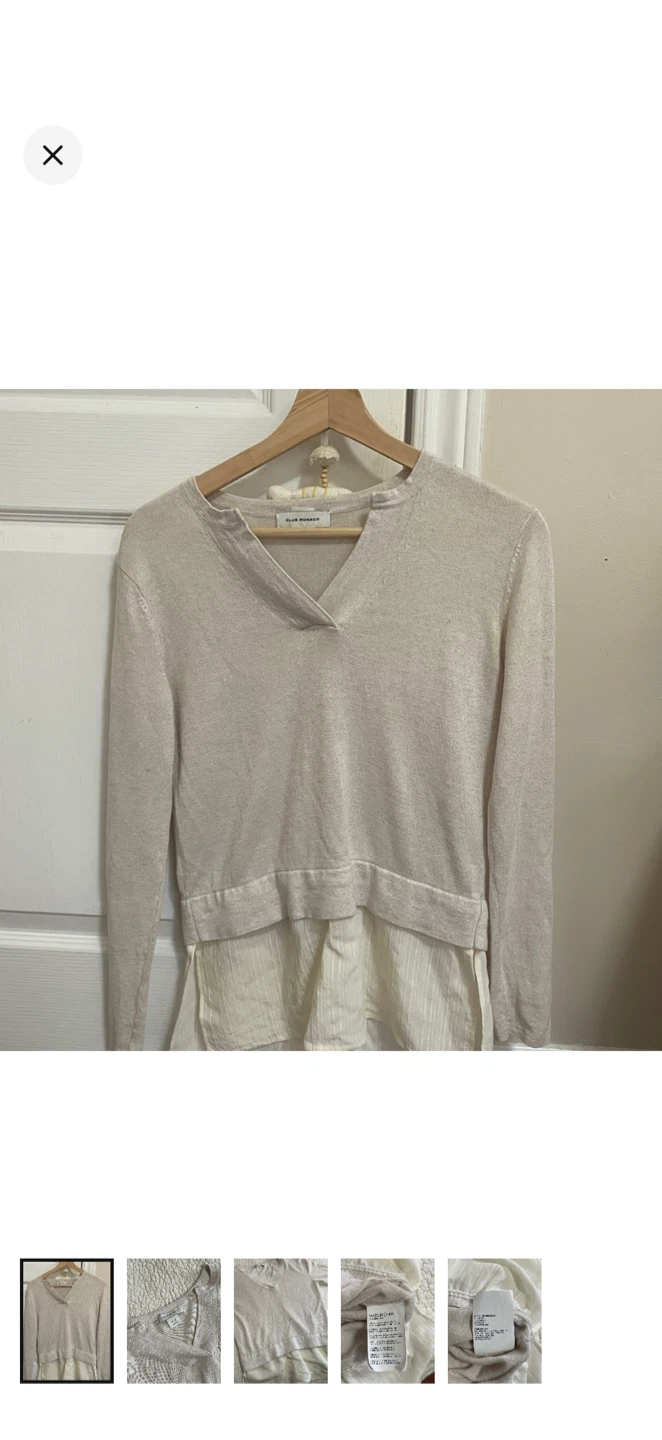 Club Monaco Layered Look Sweater
