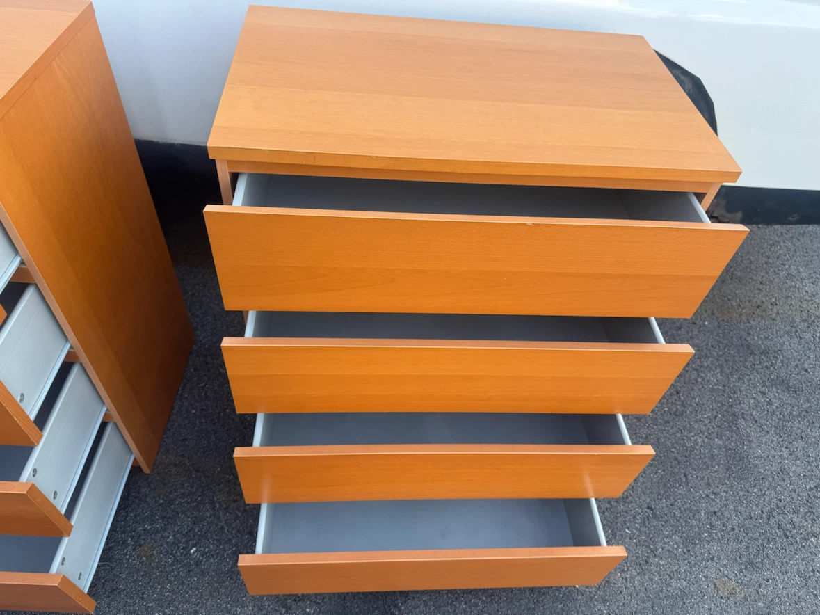 Ikea Set of two light wood 4-drawer dressers - photo 5