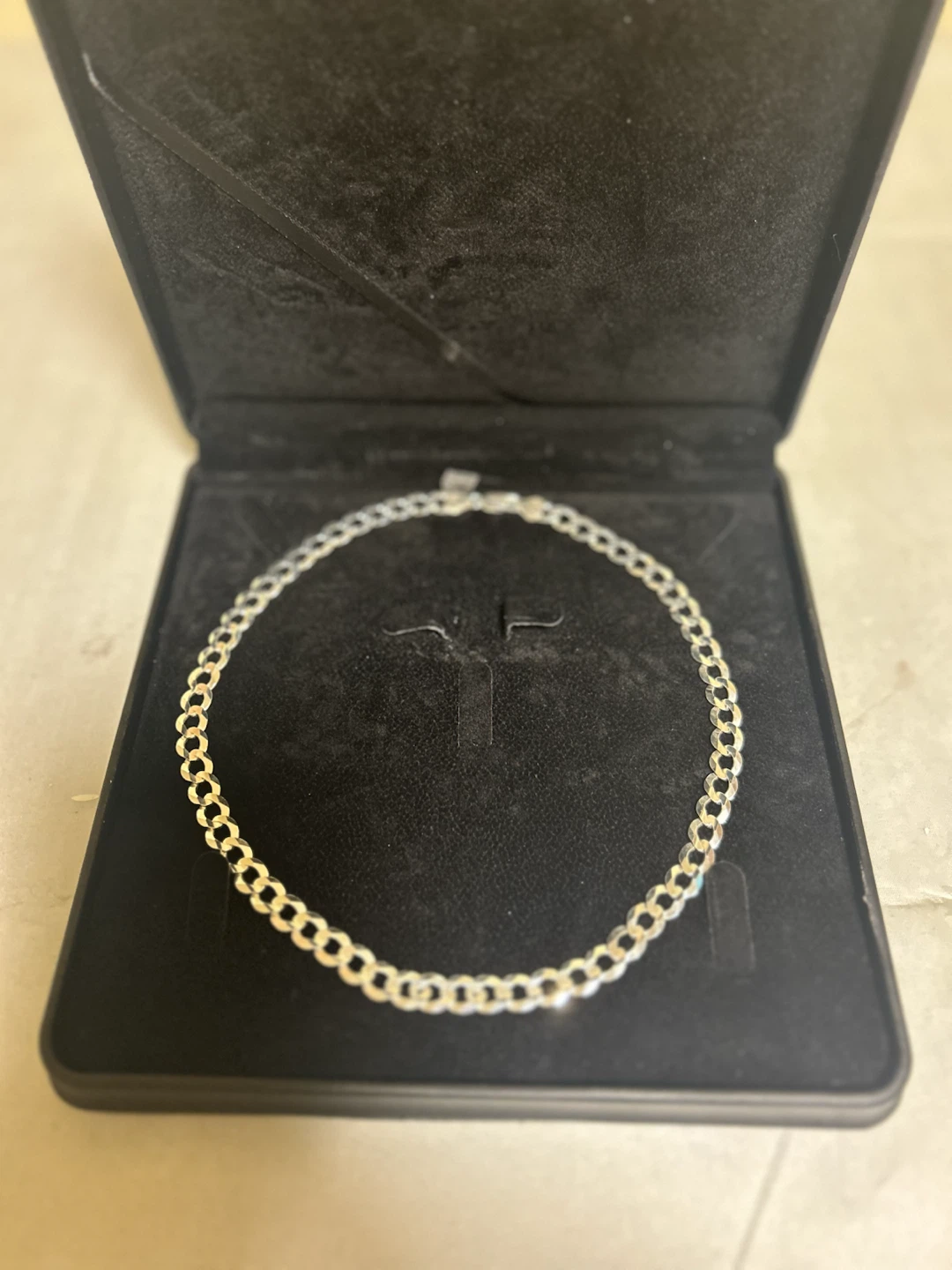 925 Silver Flat Curb Necklace