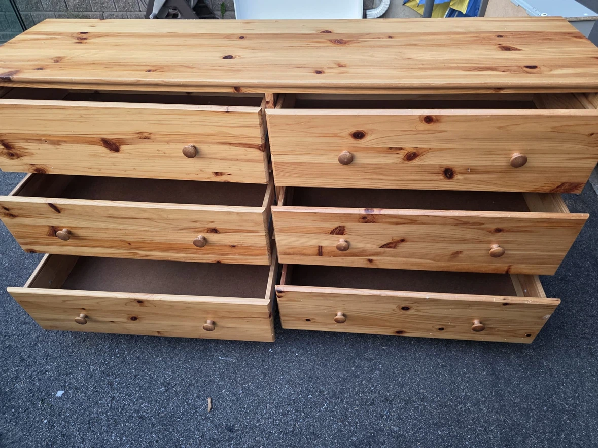Ikea Solid Wood 6-Drawer Dresser