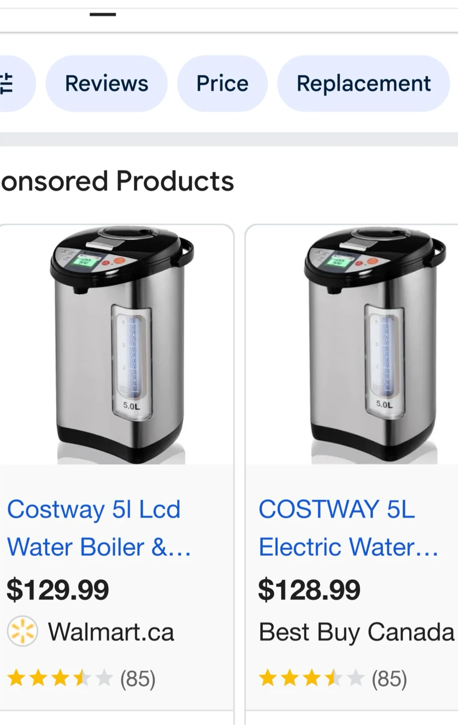 Costway 5L Electric Water Boiler and Warmer