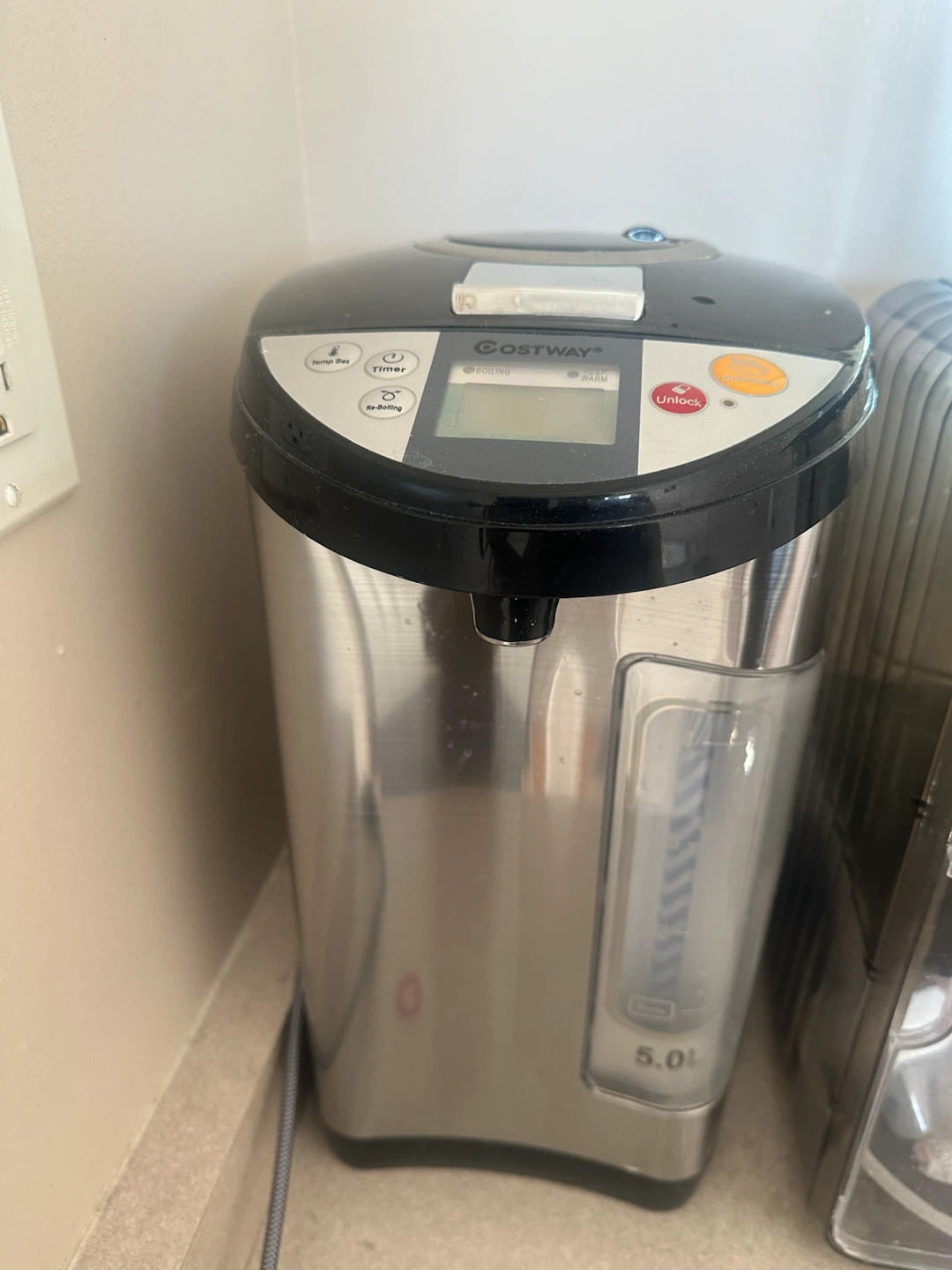 Costway 5L Electric Water Boiler and Warmer - photo 2