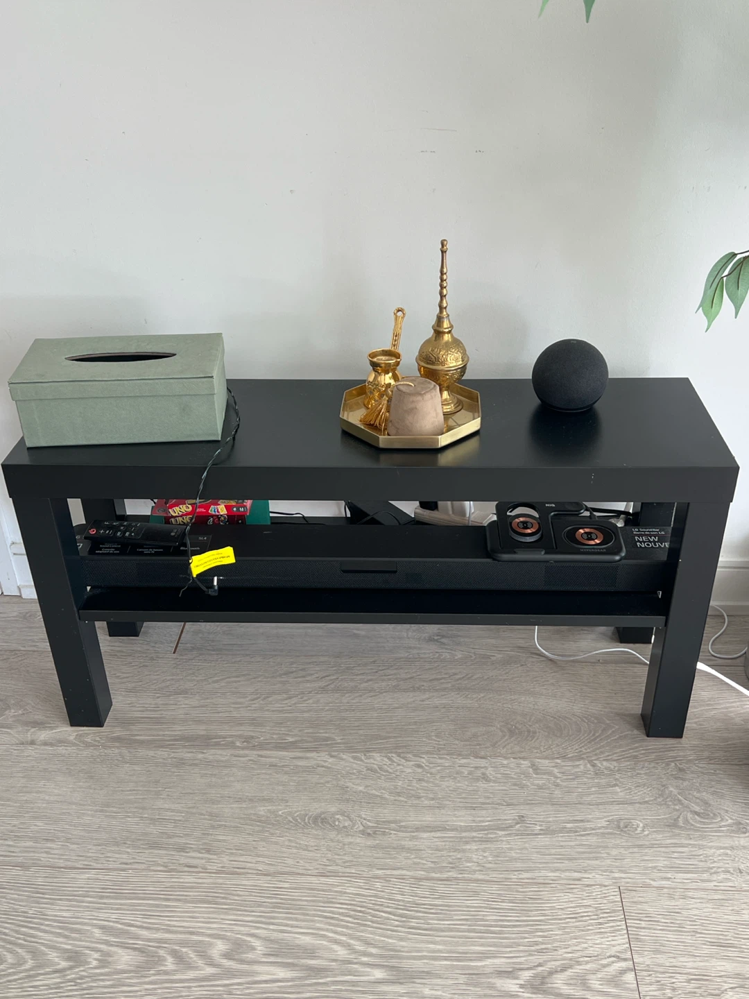 IKEA LACK TV bench in black