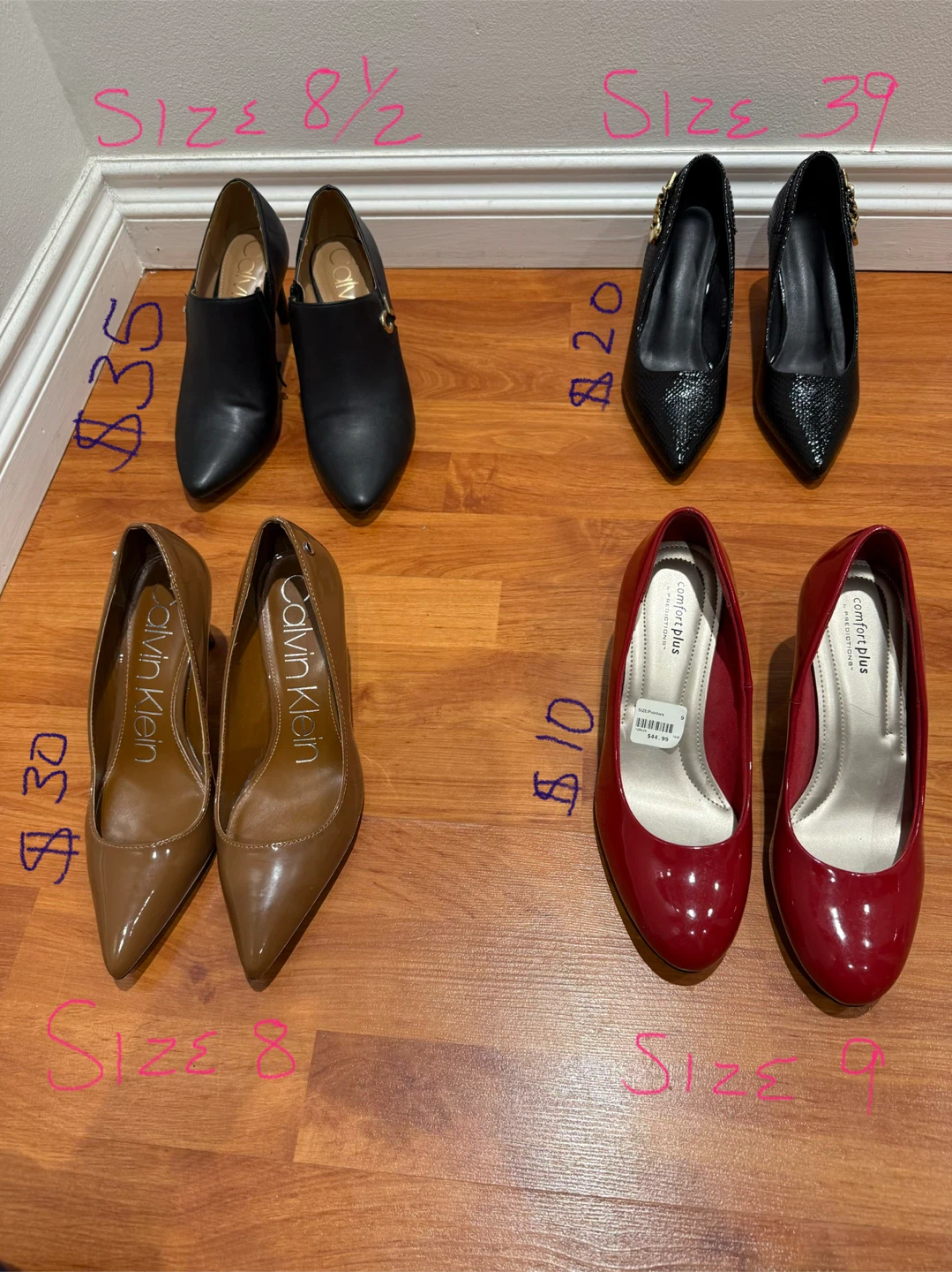 Variety of women’s shoes