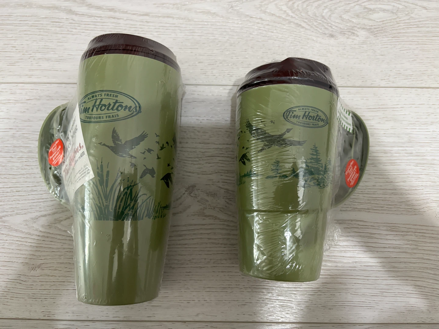 Tim Hortons brand new sealed coffee mugs tumbler