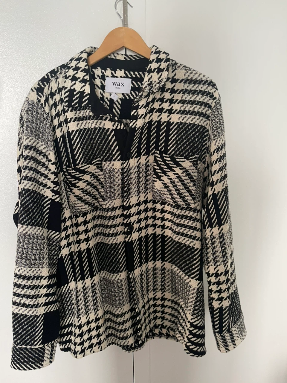 Wax London Black and White Plaid Shirt Jacket - photo 2