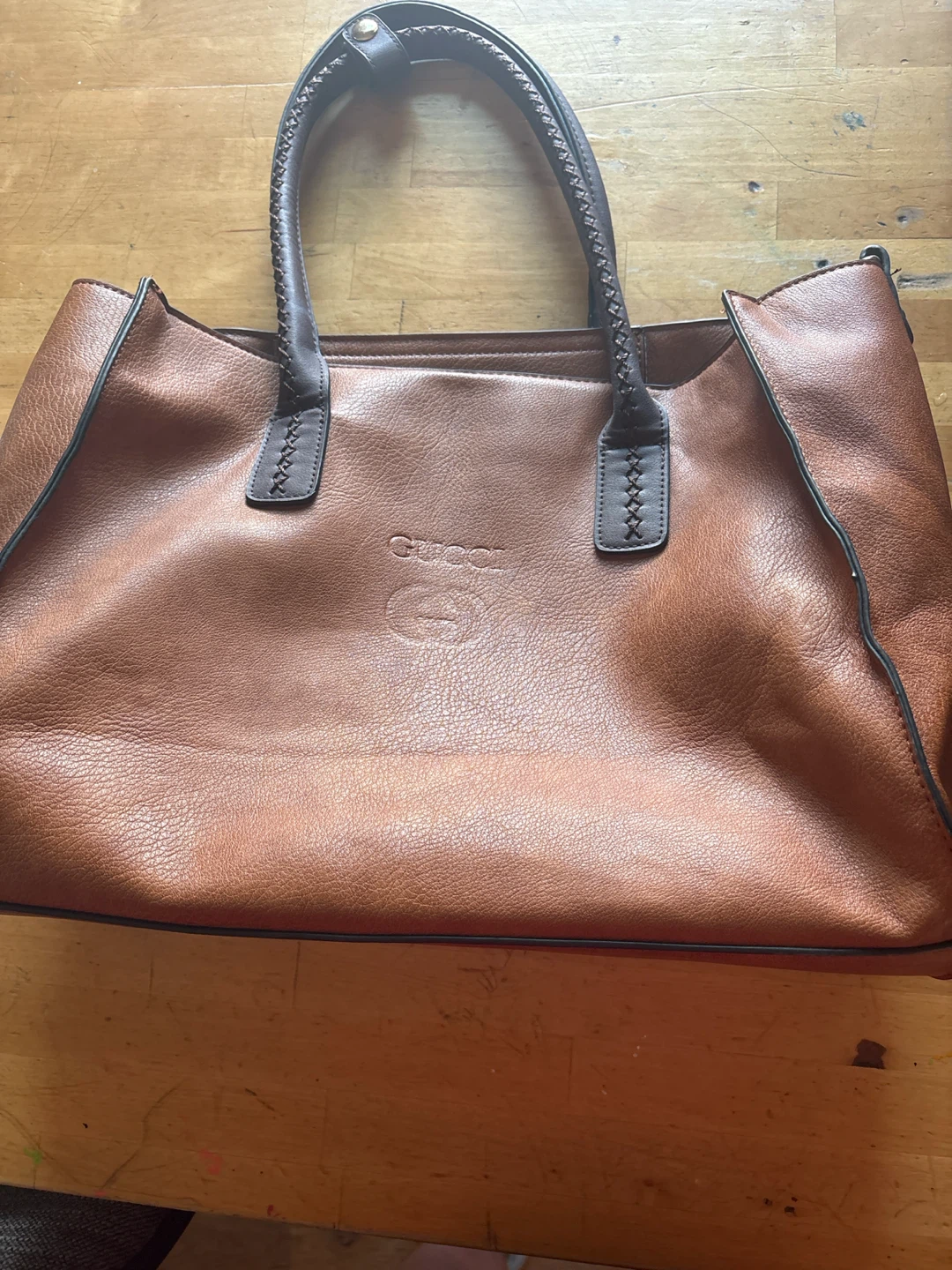 Gucci Leather Tote Bag