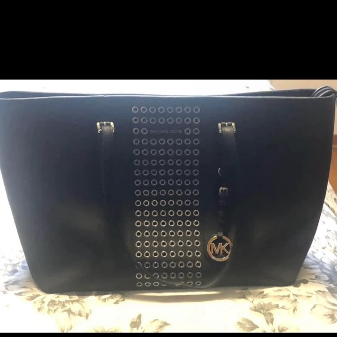Michael Kors Studded Tote Bag with Matching Pouch