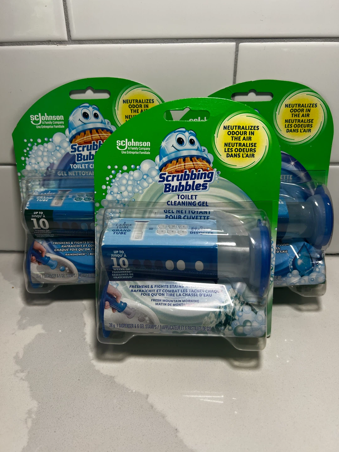 3 Scrubbing Bubbles Toilet Cleaning Gel Dispensers