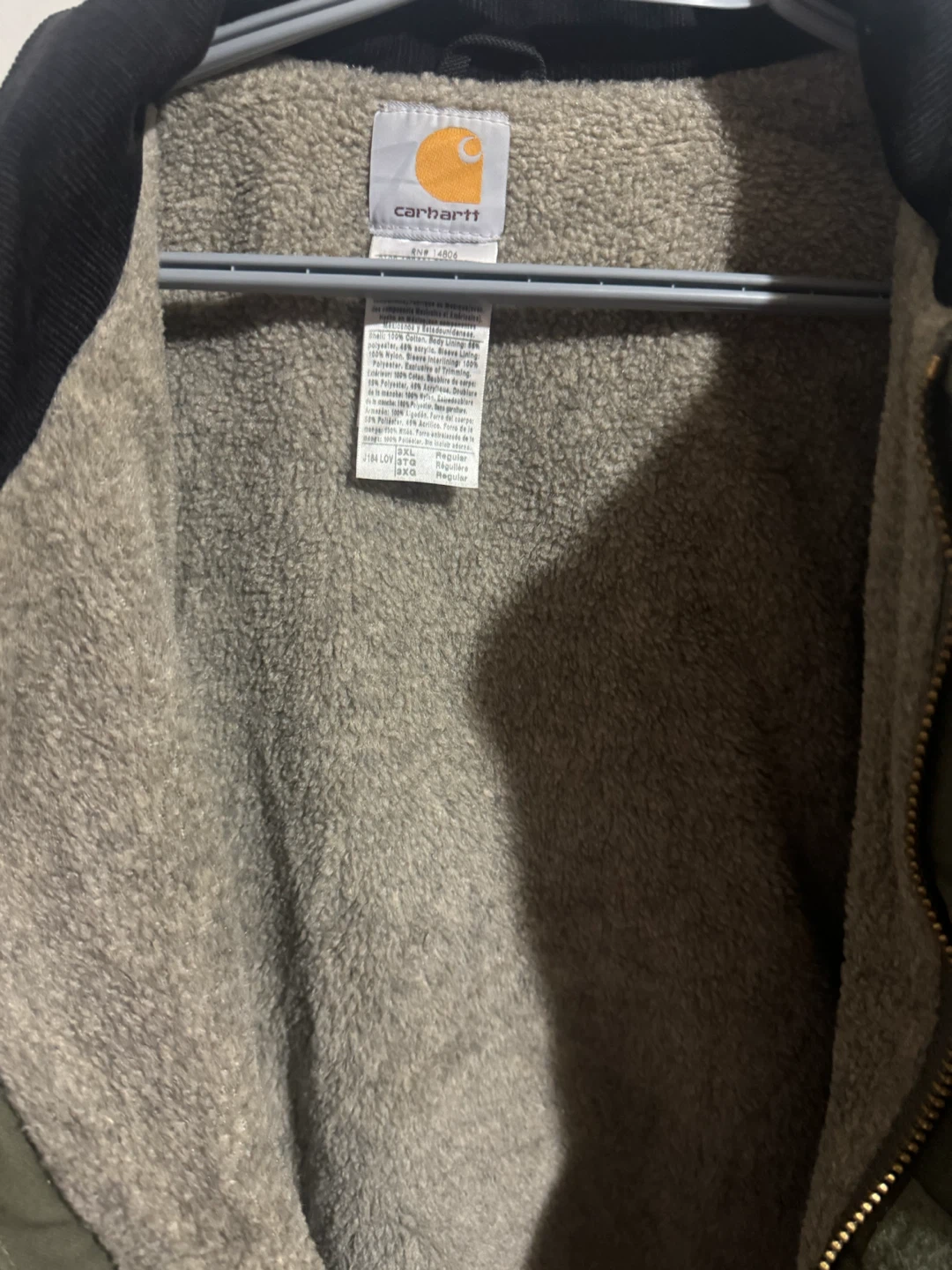 Carhartt J184 LOV Jacket Olive Size 3XL - photo 5