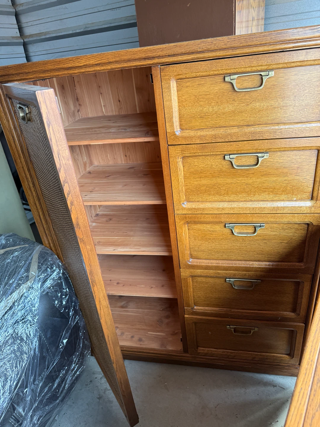 5 pce oak bedroom set - photo 4