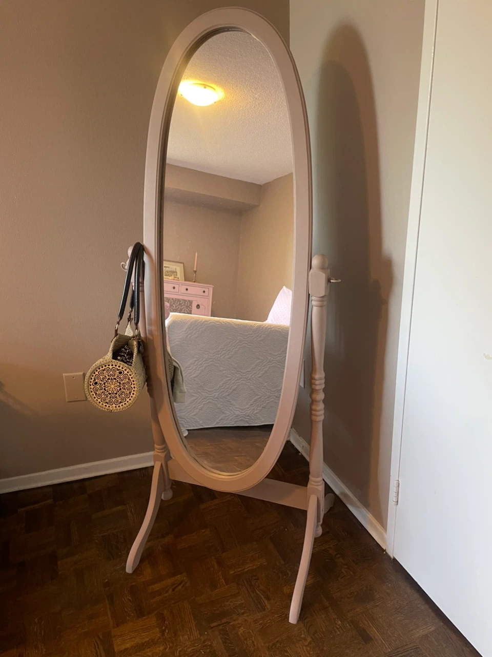 Oval Floor Standing Mirror