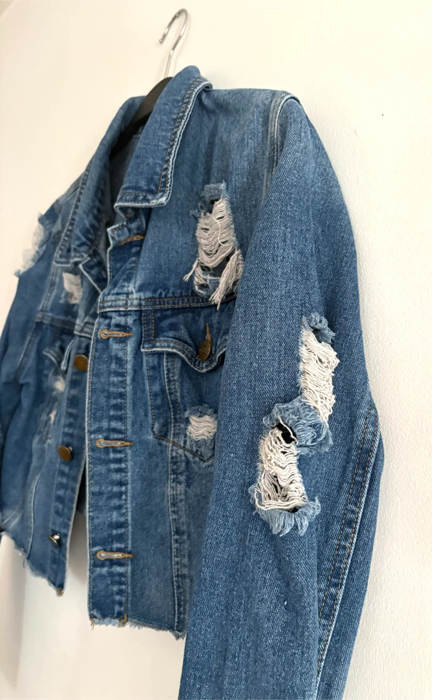 Distressed Denim Crop Jacket! - photo 4