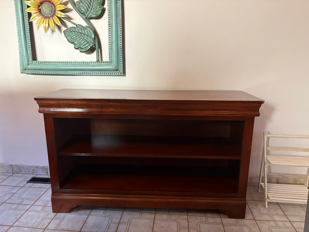 Solid Wood Side Table with Drawer - photo 3