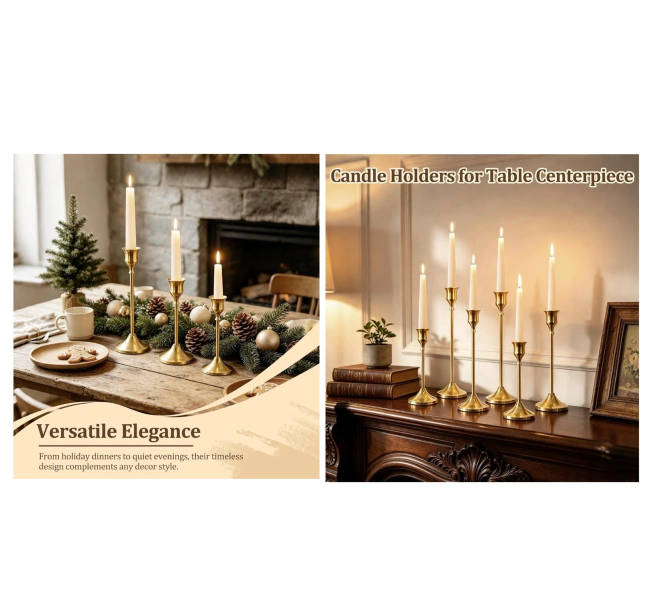 Brand new 24Pcs Gold Taper Candle Holders - photo 4