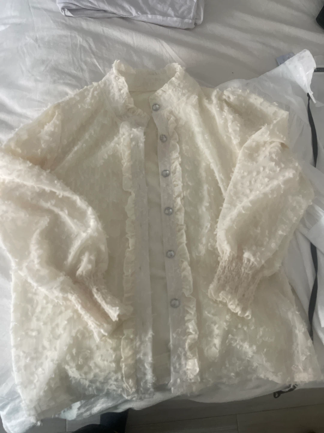Cream coloured Blouse size M