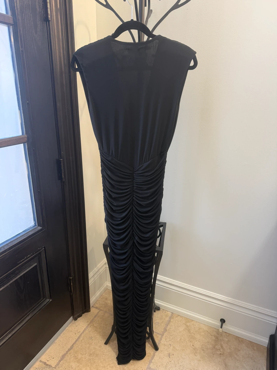 YaYa & co. Black Ruched Maxi Dress. SIZE SMALL - photo 2