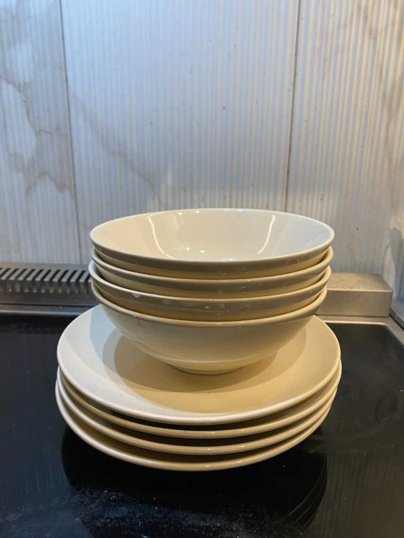 Dinnerware - Beige plates and bowls Ikea