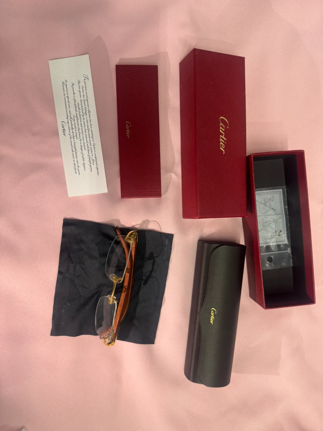 Cartier Bubinga Wood Eyewear