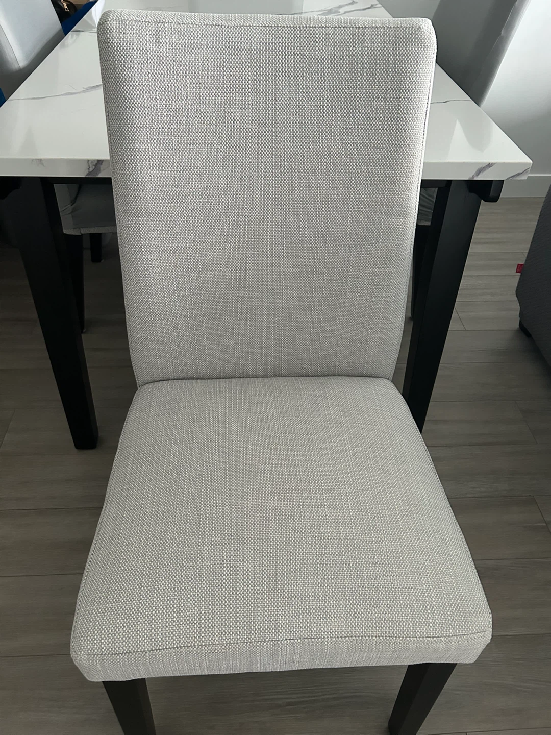 Modern Faux Marble Dining Table and Chairs Set - photo 4