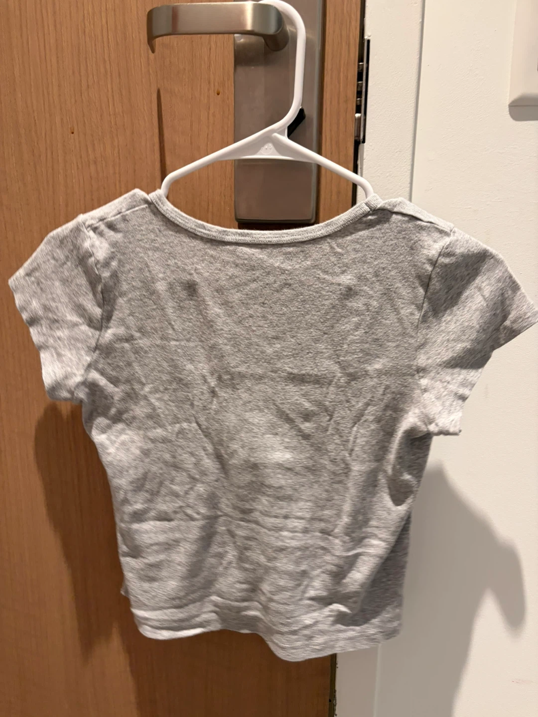 Brandy Melville Gray V-Neck T-Shirt - photo 2