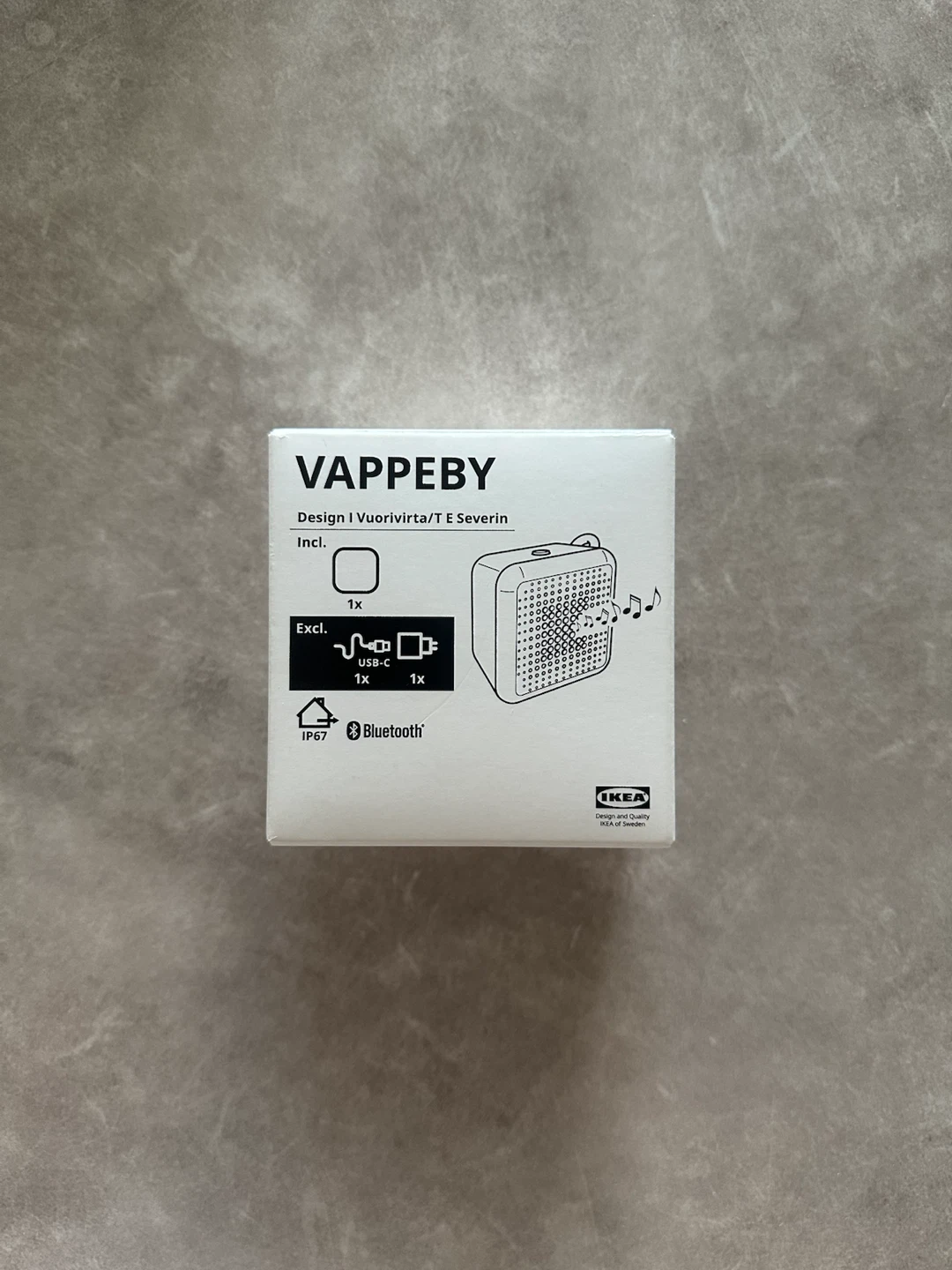 IKEA VAPPEBY Portable Bluetooth Speaker – Waterproof IP67 – Blue