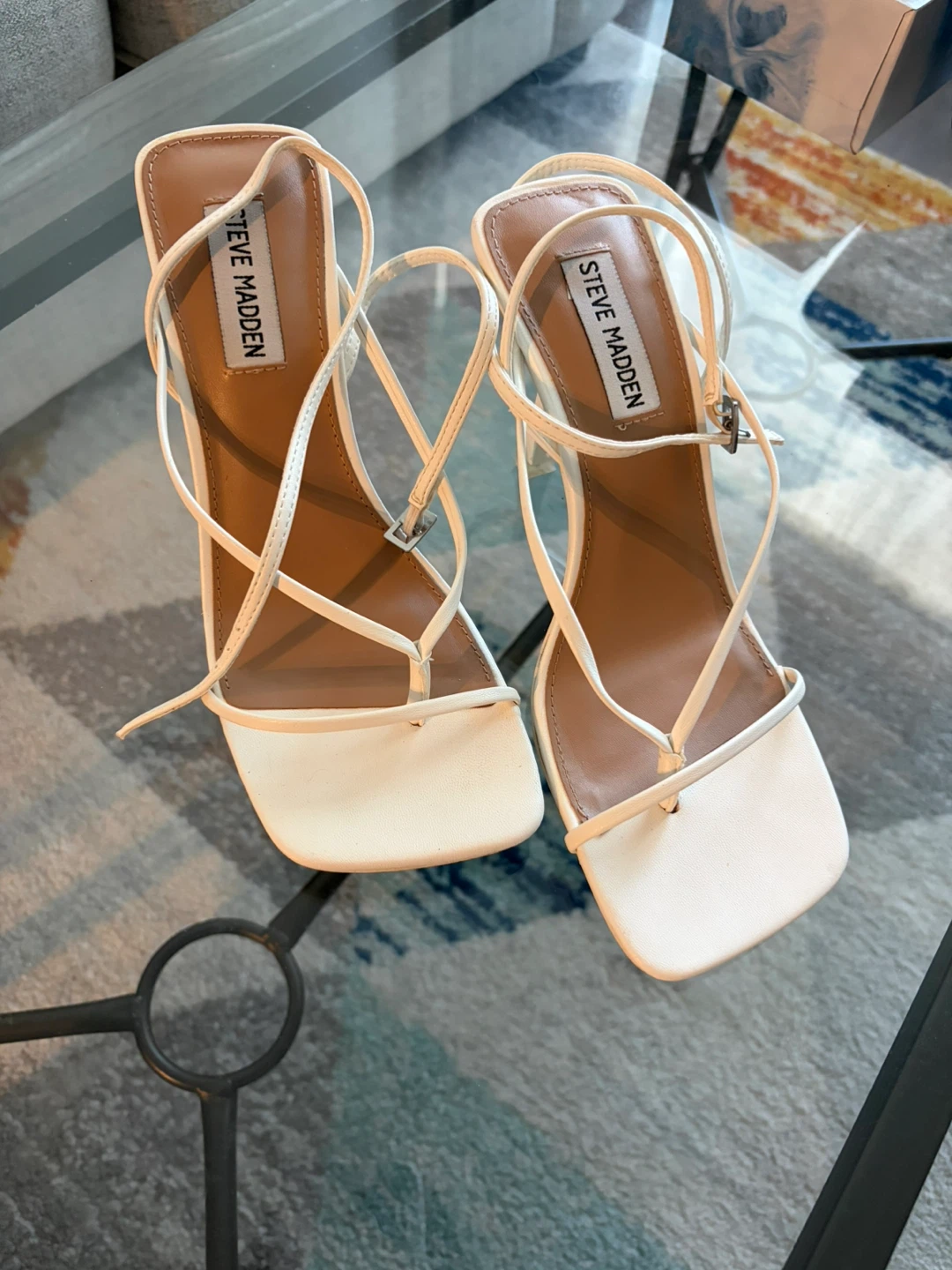 Steve Madden Annie White Heels