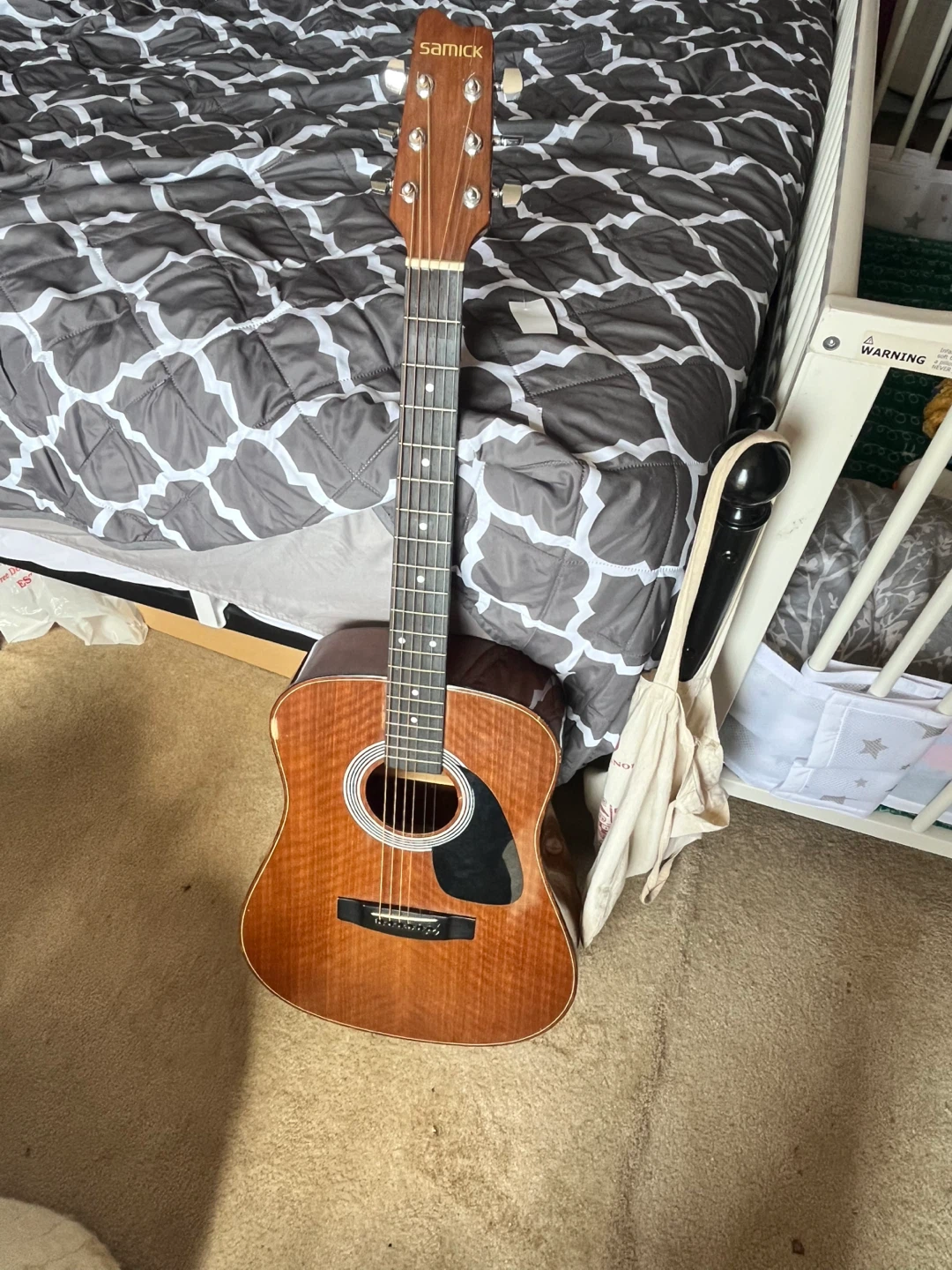 Samick Acoustic Guitar with Case - photo 3