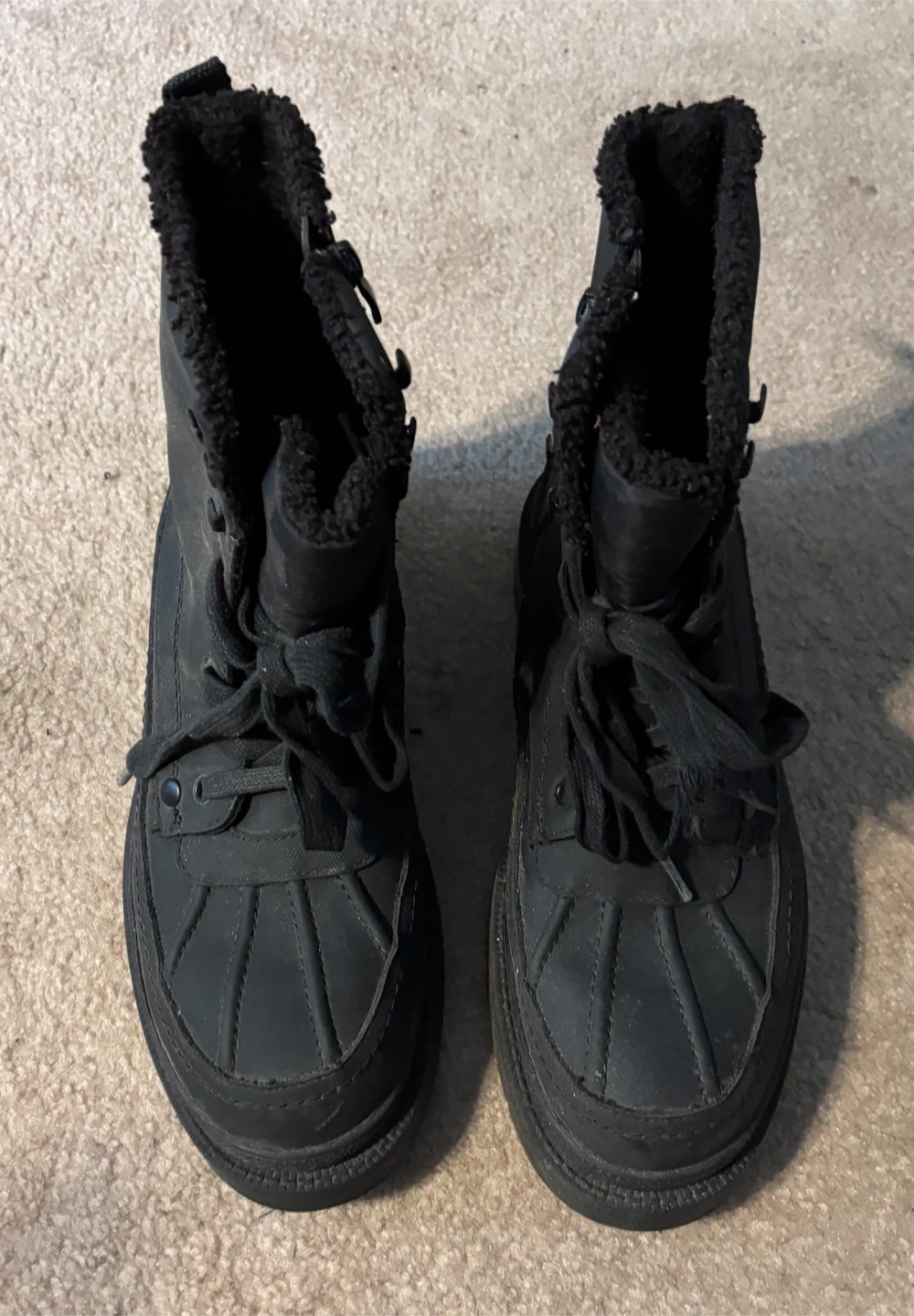 Call It Spring Black Winter Boots (size 9) - photo 2