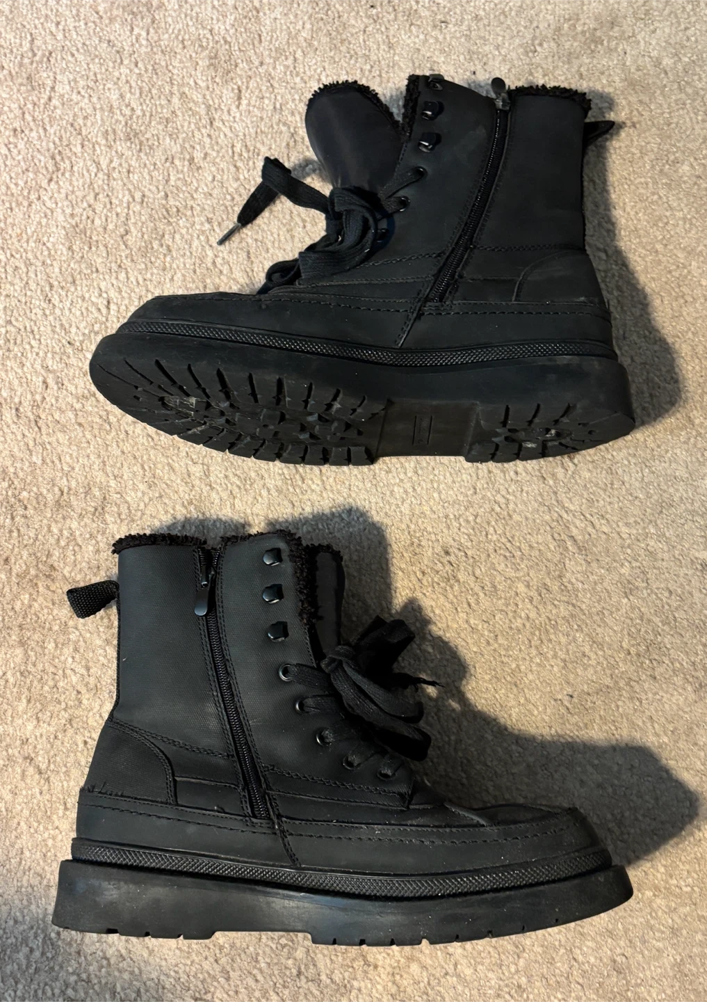 Call It Spring Black Winter Boots (size 9) - photo 3