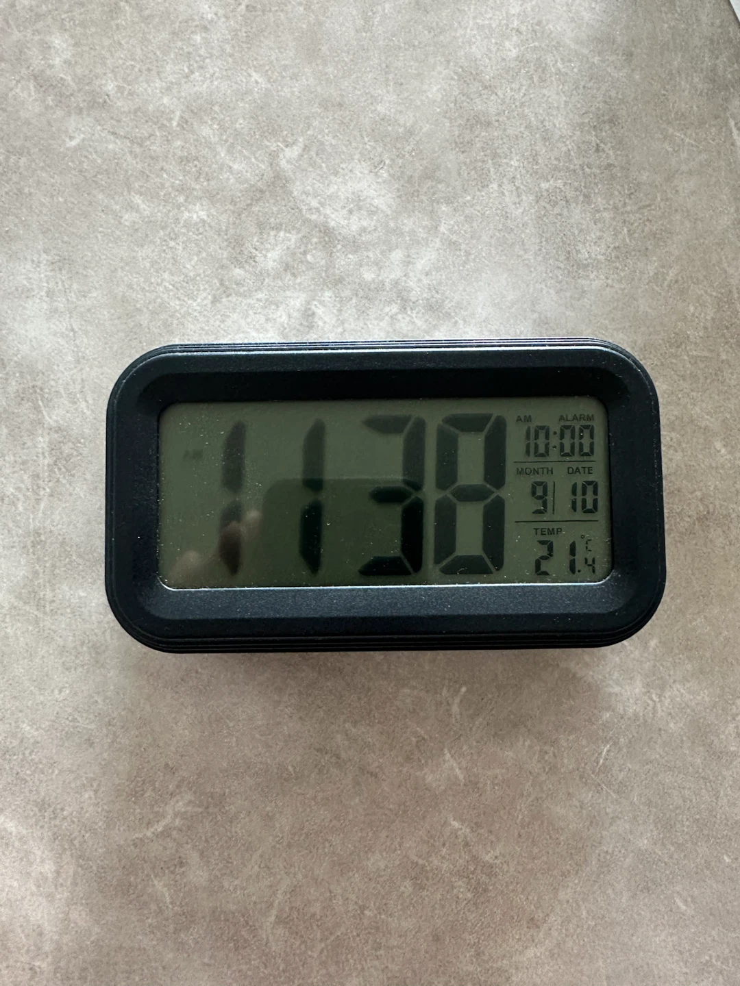 Digital Alarm Clock with Backlight, Date & Temperature