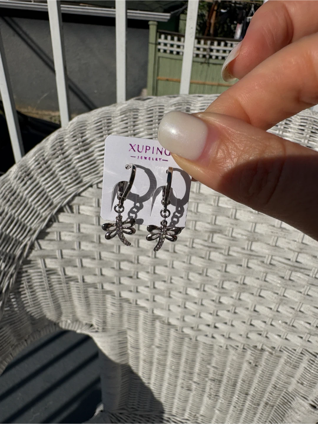 Xuping Dragonfly Hoop Earrings