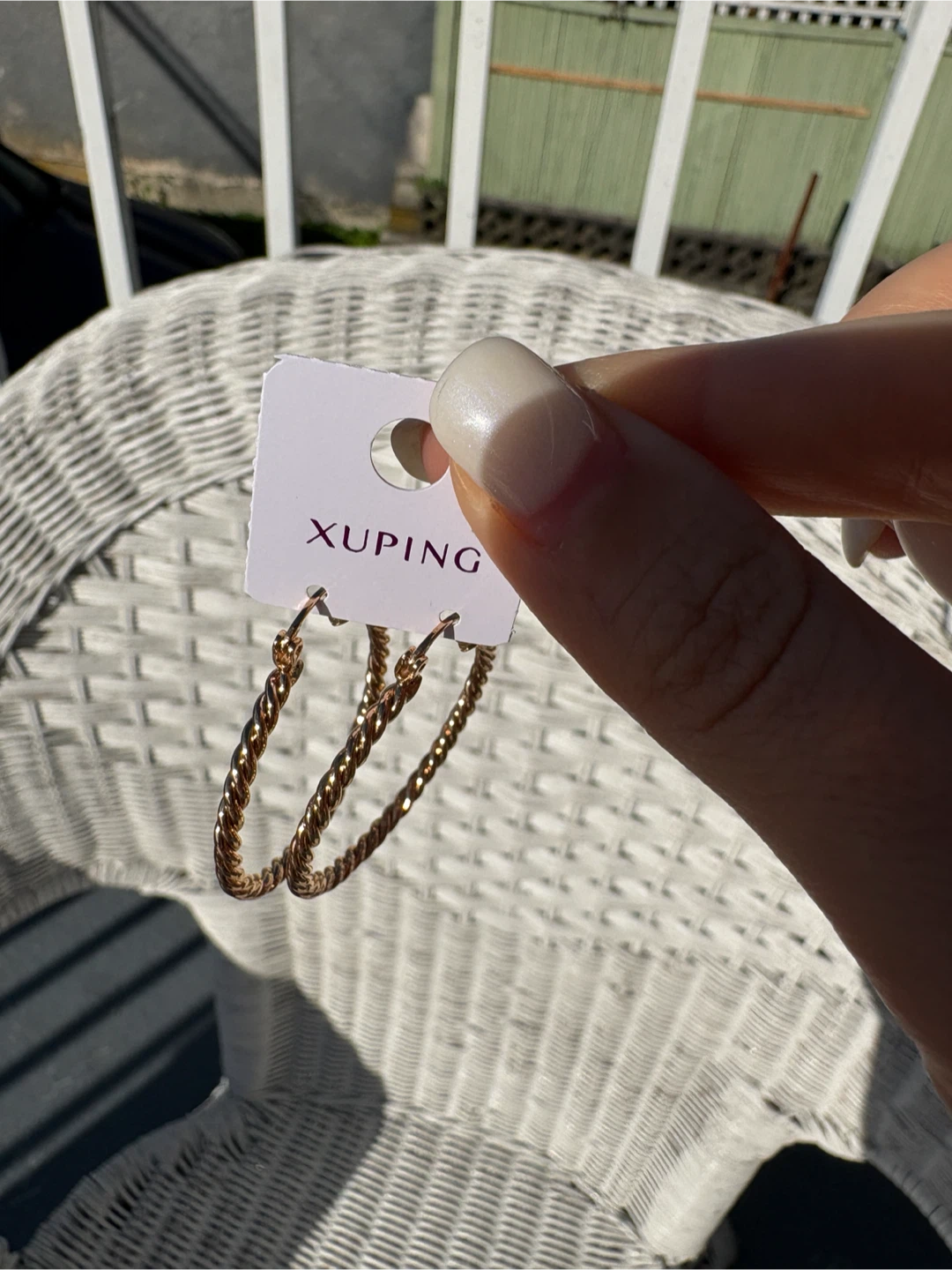 Xuping gold-toned twisted hoop earrings - photo 3