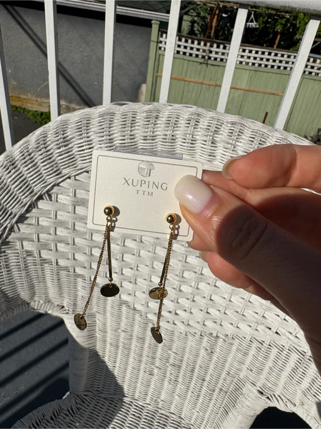 Xuping TTM Gold Tone Drop Earrings