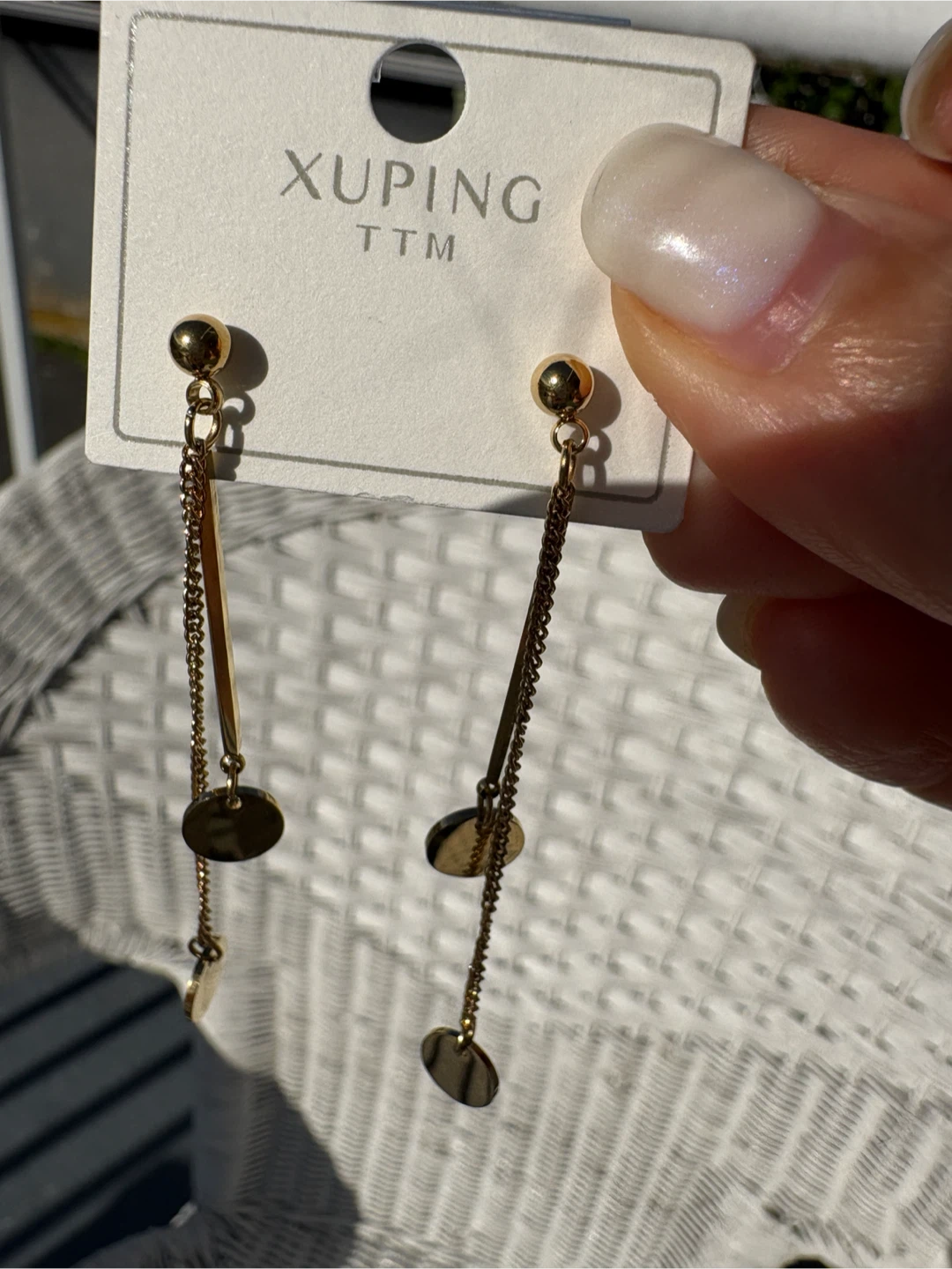 Xuping TTM Gold Tone Drop Earrings - photo 3