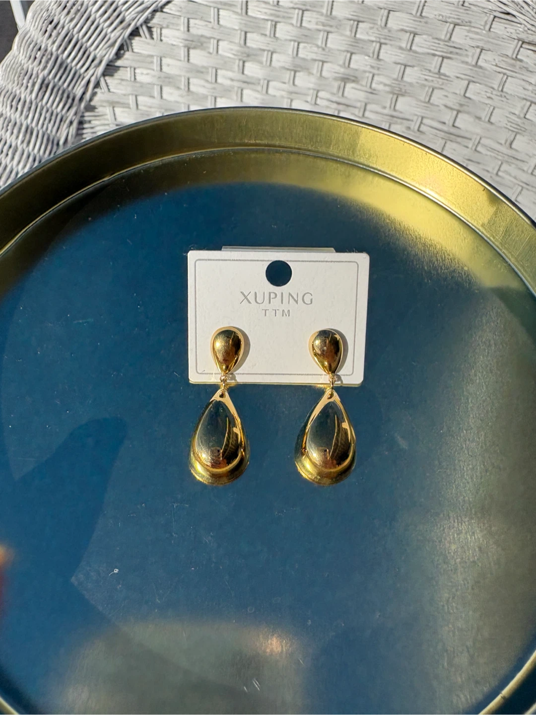 Xuping Teardrop Dangle Earrings