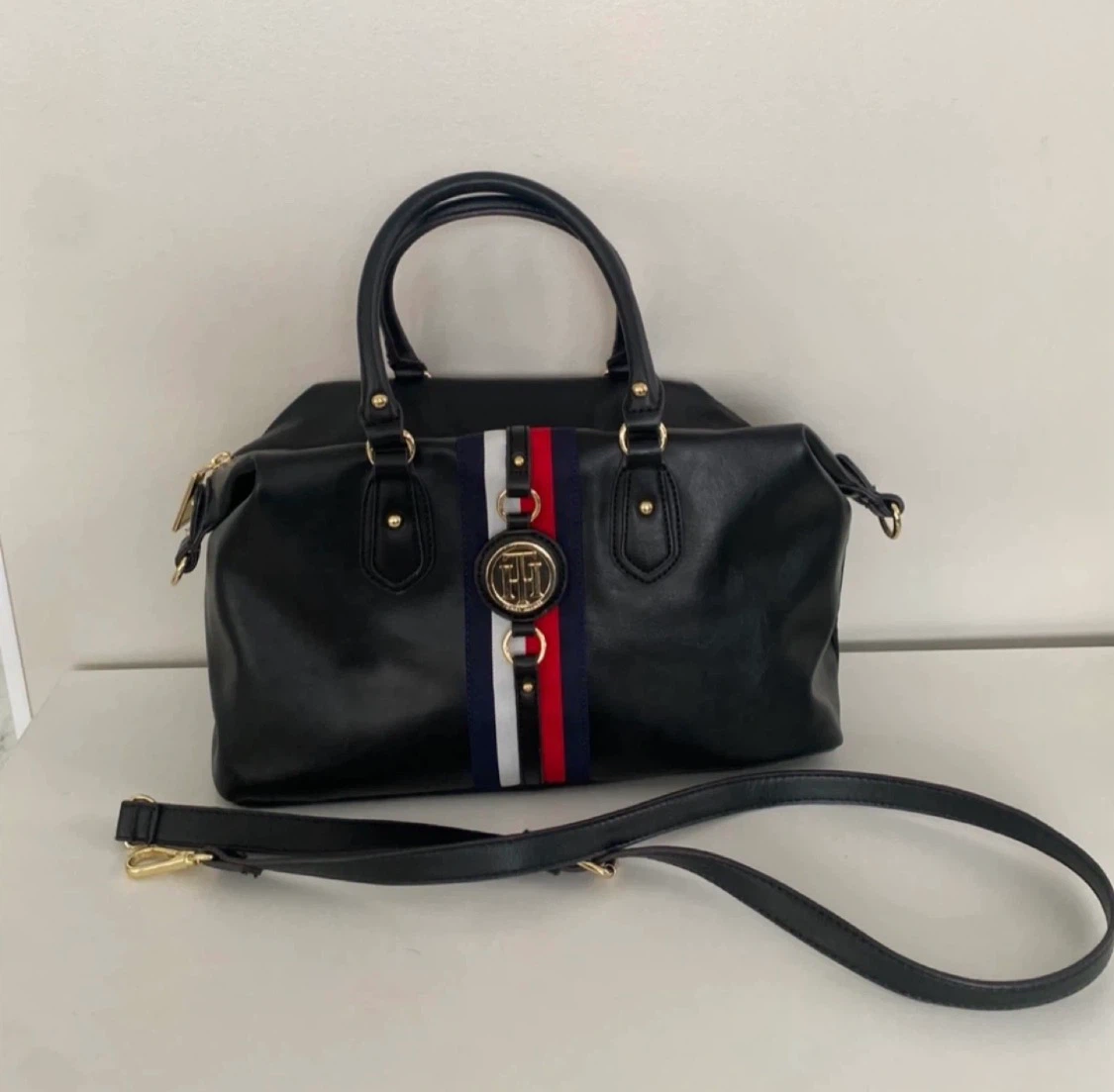 Tommy Hilfiger Black Satchel Handbag