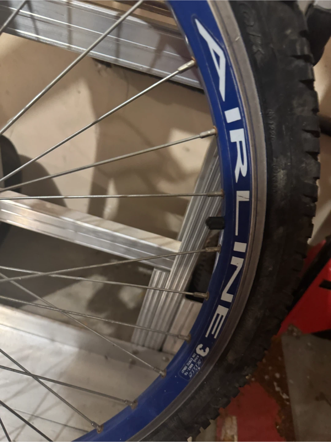 Set of Airline Alloy Mountains Bike Wheels and Tires - photo 3