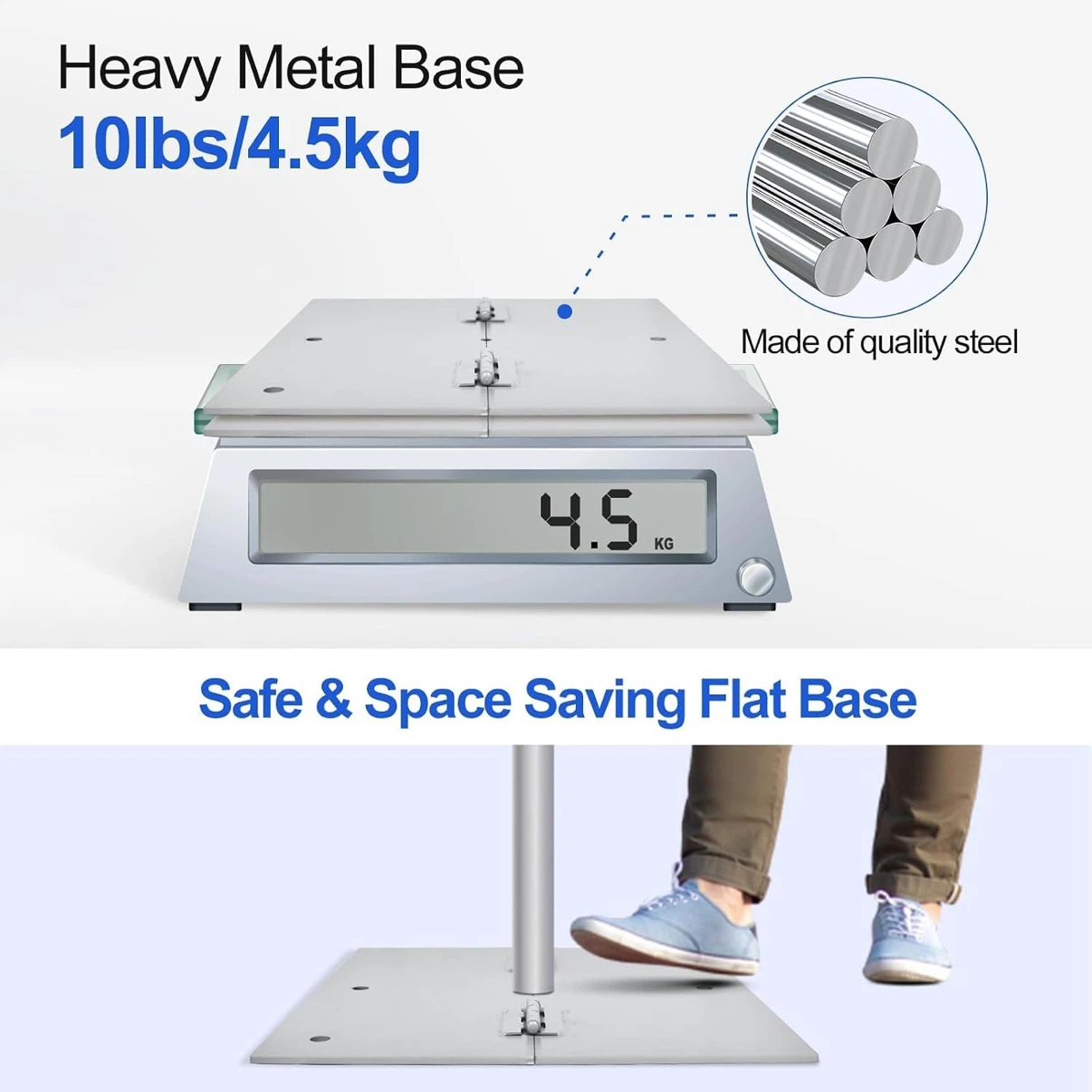 EMART Heavy Duty Backdrop Stand Pipe and Drape Stand Kit - photo 2