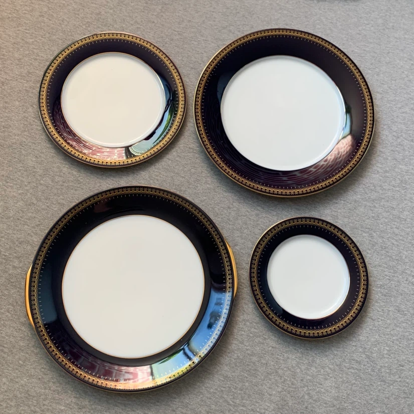 Romanov Collection Cobalt Plates (one set of 4)