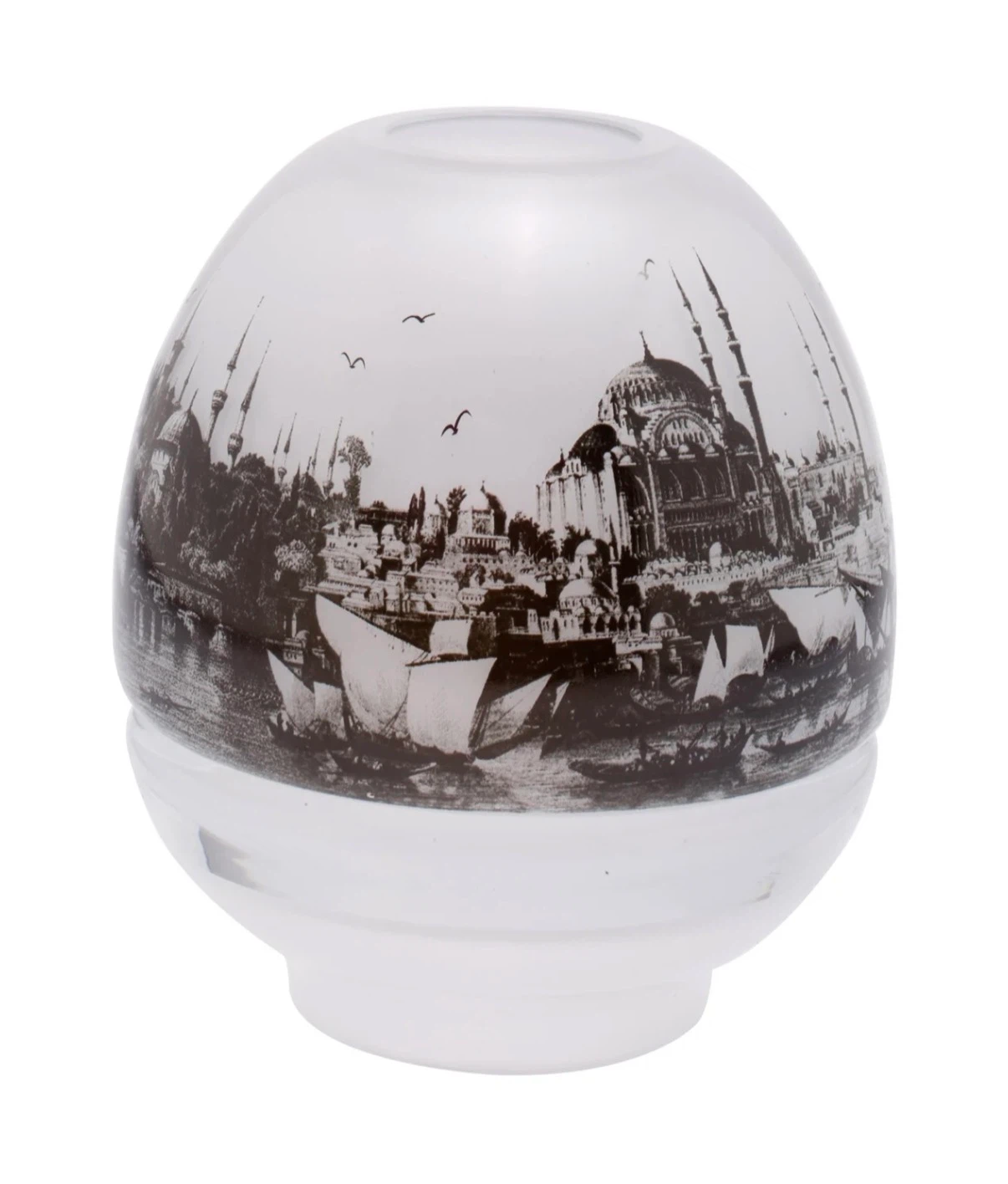 Istanbul Skyline Glass Candle Holder