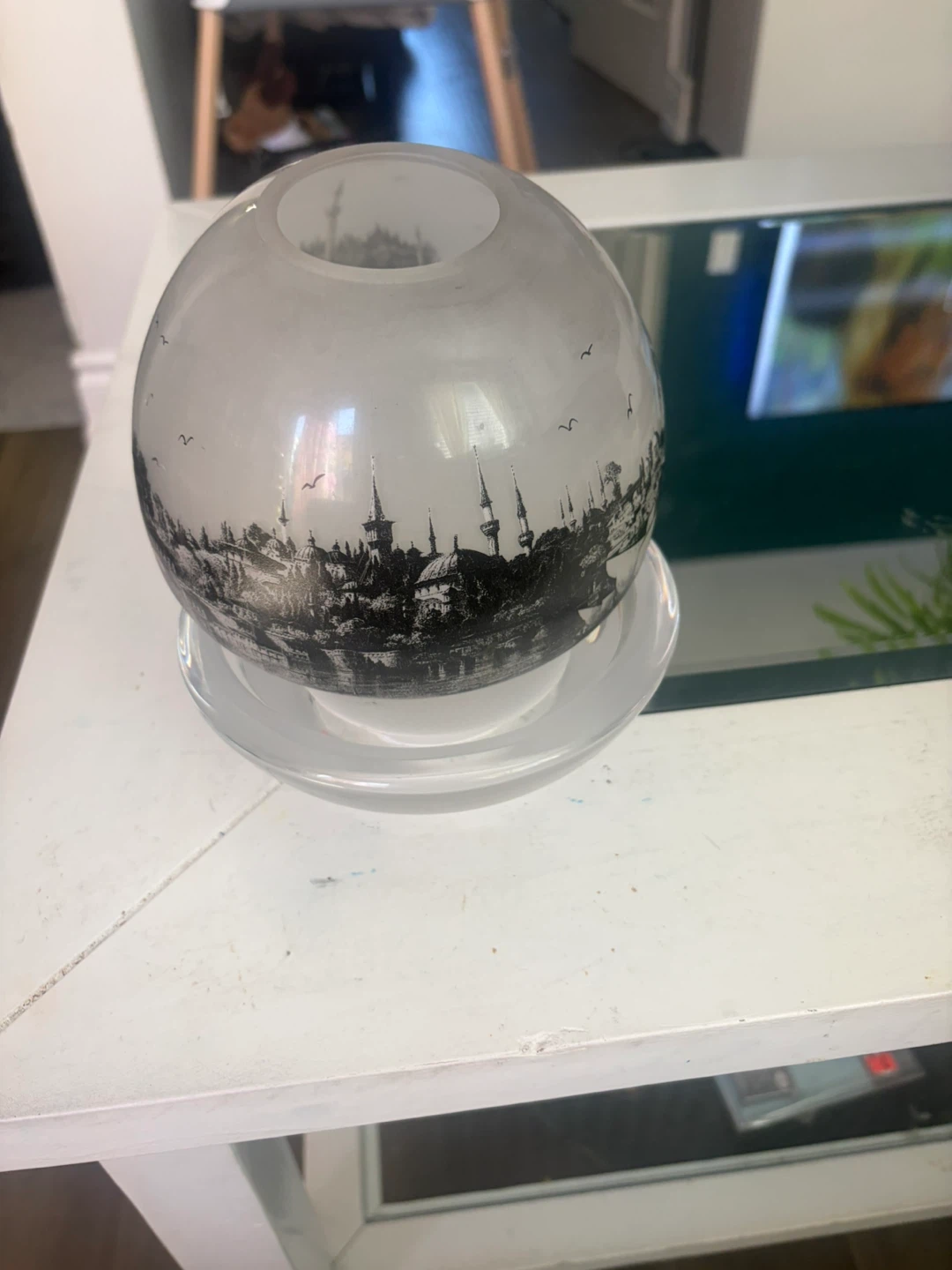 Istanbul Skyline Glass Candle Holder - photo 3