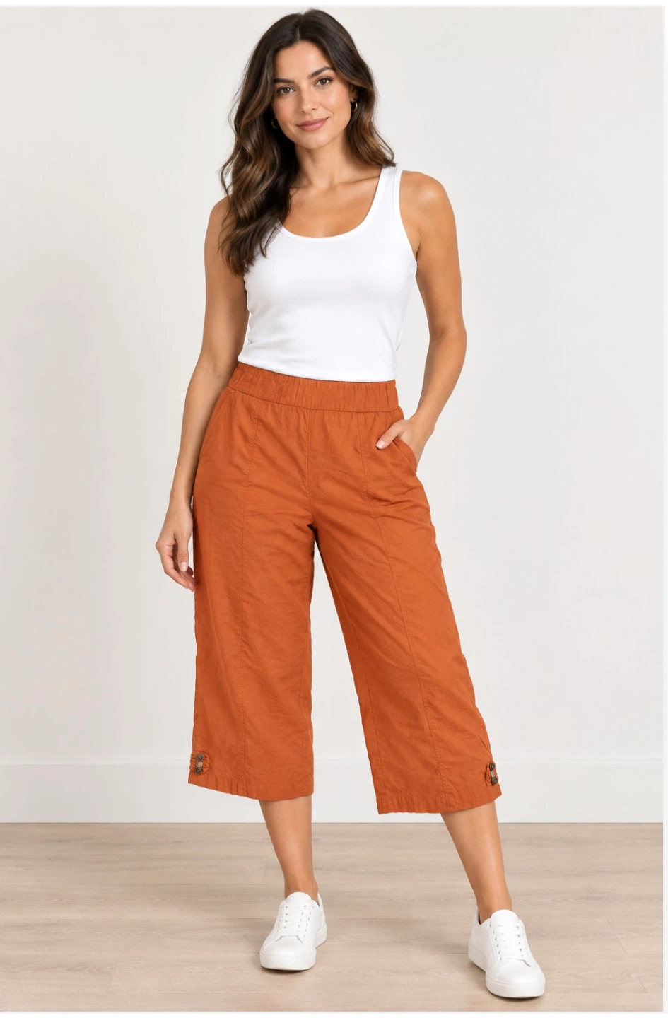 Vivid Orange Capri Pants Size 20