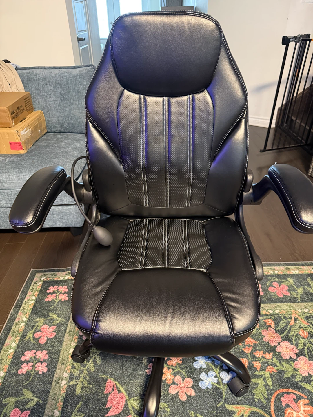 Black Ergonomic Office Chair with Lumbar Support